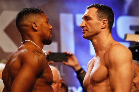 Anthony Joshua V Wladimir Klitschko How Much Do Boxers Weigh Ahead Of