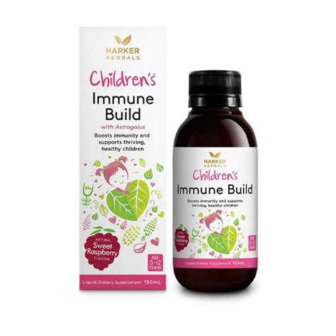Immune Build 150ml Childrens Harker Herbals Taste Nature
