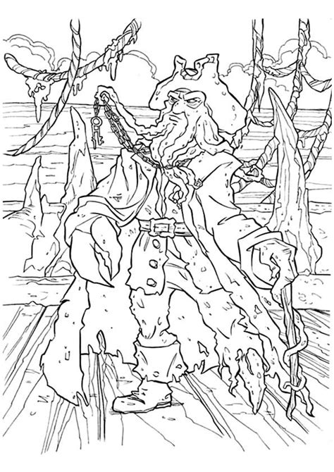 Pirates Of The Carribean Coloring Pages