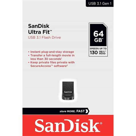 Sandisk Ultra Fit 64gb 31 Usb Flash Drive Sdcz430 064g G46