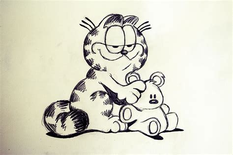 Garfield Sketch By Madeleinestrand On Deviantart