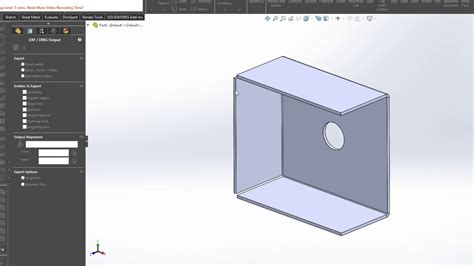 Quickest Solidworks Export To Dxf Youtube