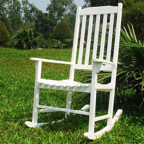 Traditional Rocking Chair White Painted