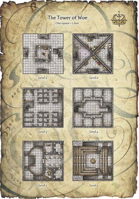 Dndimagesbldtower Of Woe Rpg Maps