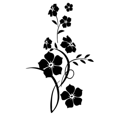 Shop Flora Flowers Vinyl Wall Decal Art Free Shipping On