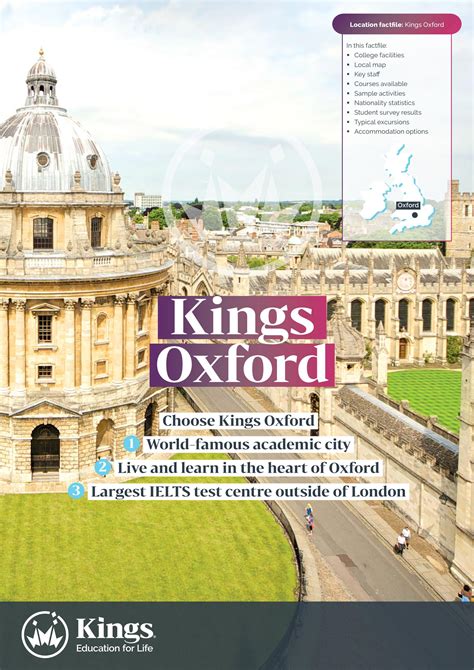 Kings Colleges Oxford Location Factfile By Kings Education Issuu
