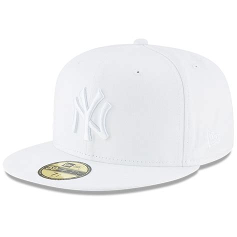 Mens New York Yankees New Era White Primary Logo Basic 59fifty Fitted Hat