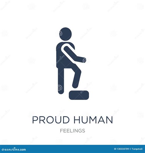 Proud Human Pose Thin Line Icon Man With Hands Down Behind Outline