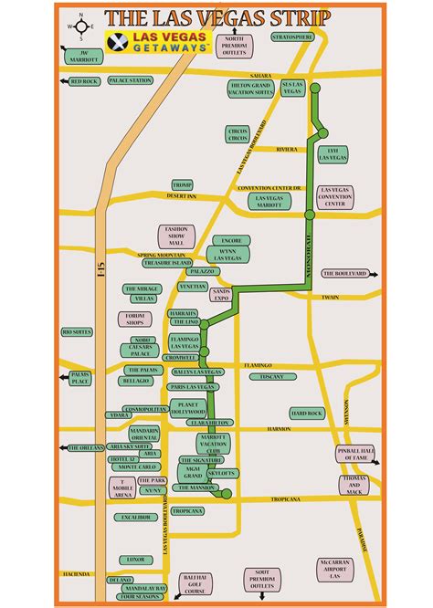 Las Vegas Strip Map Pdf Smeka
