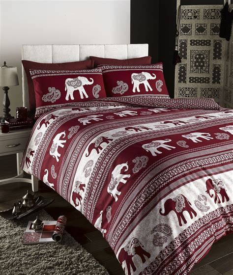 Empire Indian Elephant Animal Single Bed Duvet Quilt Cover Bedding Set