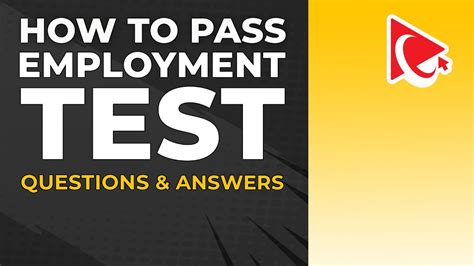 How to Pass Employment Assessment Test: Questions and Answers - YouTube