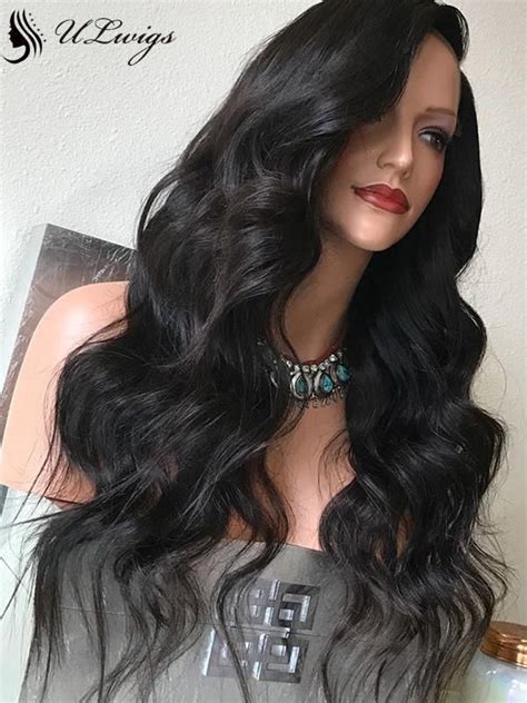 Glueless Big Body Wavy Virgin Human Hair 360 Lace Wig With Fake Scalp