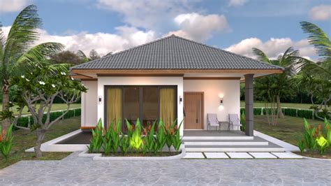 Each also has unique benefits. House Plans 10.7×10.5 with 2 Bedrooms Hip roof 35×34 feet ...