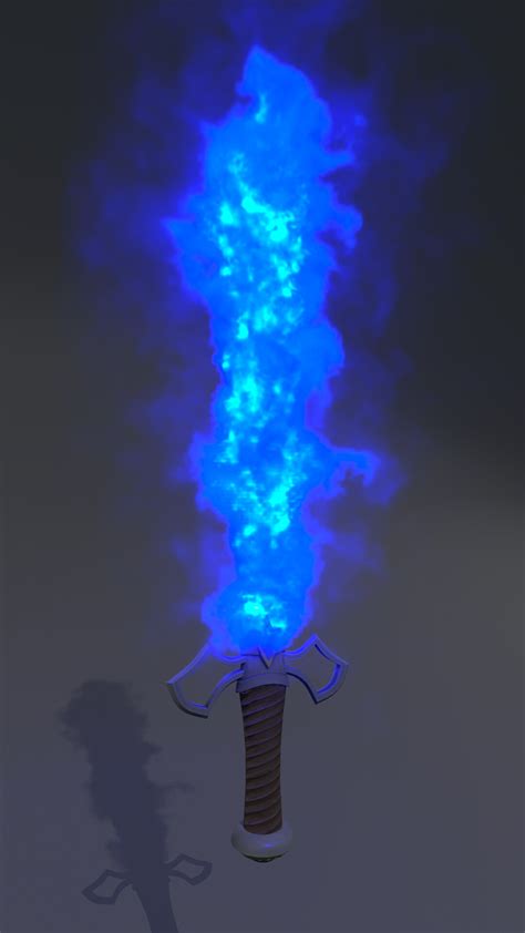 Blue Flaming Sword