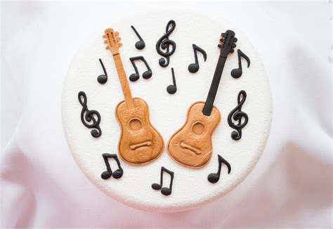 Get the best deals on music cake toppers & cupcake picks. Guitar Musical Notes cake topper 14pcs edible fondant ideal