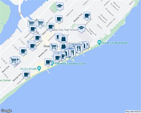 Map Of Ocean City Nj Boardwalk