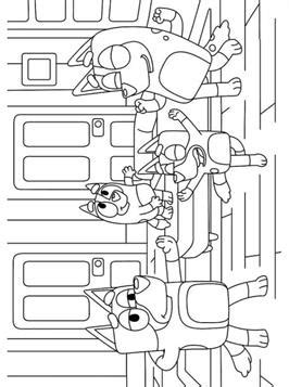 Bluey coloring pages turn on the printer and click on the drawing of bluey you prefer. Kids-n-fun.com | 19 coloring pages of Bluey