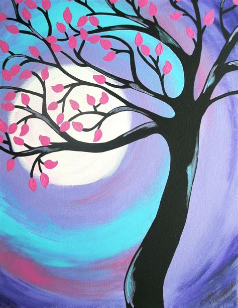 Pink And Purple Tree 8x10 Lustre Print Artwork Wall Decor Nature T