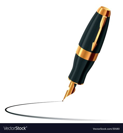 Ink Pen Royalty Free Vector Image Vectorstock