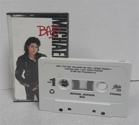 Bad By Michael Jackson Cassette Sep 1987 Epic For Sale Online Ebay