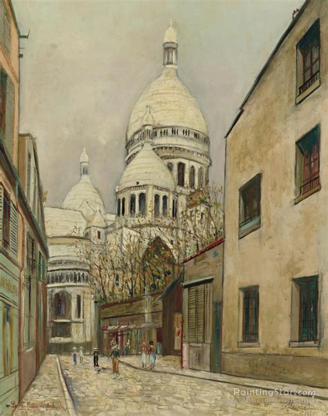 SacrÉ Coeur De Montmartre Et Rue Du Chevalier De La Barre 1936 Artwork