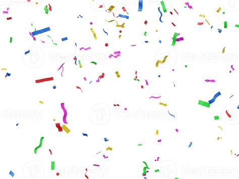 3d Rendered Colorful Confetti With Fun Color 11577787 Png