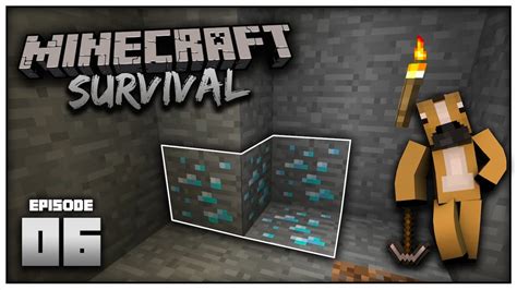 Minecraft 116 Survival Lets Play Finding Diamonds Half A Heart Ep 6 Youtube