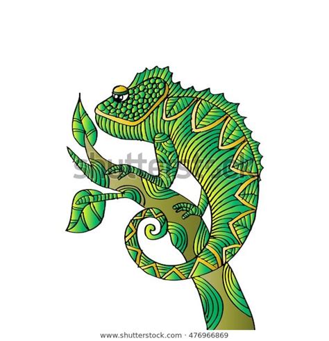 Find Hand Drawn Chameleon Zentangle Style Stock Images In Hd And