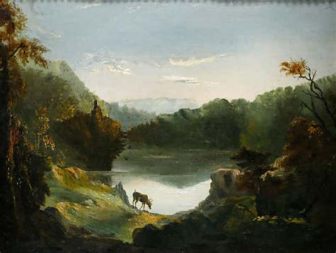 Henry Peters Gray Early 19th Century American Landscape Painting By