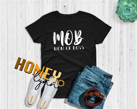 Mob T Shirt Mom Of Boys Shirts Mob Cute Mom Shirts Mom Etsy Mom
