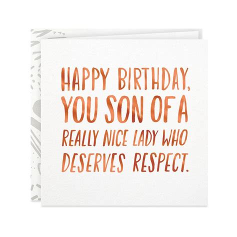 You Son Of A Funny Birthday Card For Him Th Birthday Cards