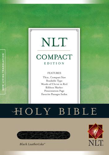 Bibles At Cost Compact Edition Bible Nlt Leatherlike Black With