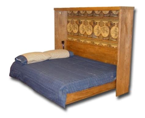 Rustic Murphy Bed Oak Queen Tuscany Murphy Wall Bed Open Murphy Bed