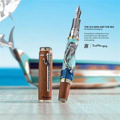 Montegrappa Hemingway Fountain Pen The Old Man And The Sea Sterlin