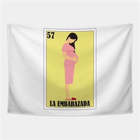 Loteria Mexicana Art Mexican Loteria Art Regalo Para Embarazada Embarazada Tapestry