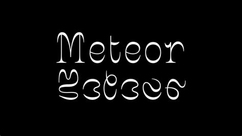 Meteor Font › Fontesk