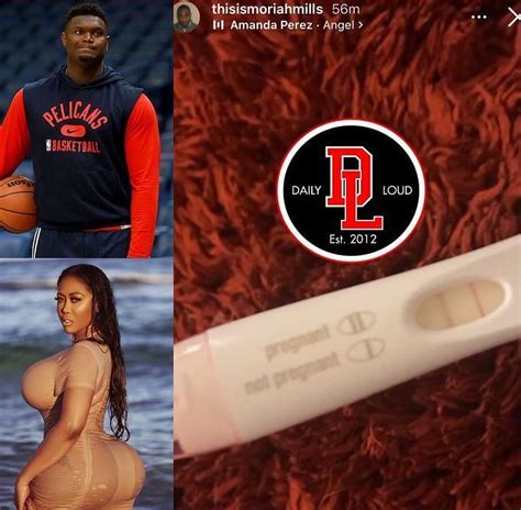 Moriah Mills Zion Williamson Fiasco Continues As She Shares Positive Pregnancy Test On Ig