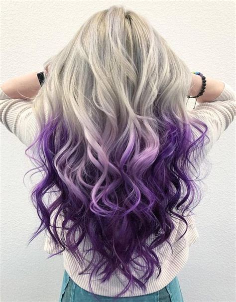 Purple And Silver Highlights Cute Hair Colors Pretty Hair Color Hair