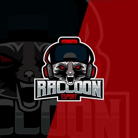 Premium Vector Vector Graphic Of Esport Logo Design With Scary Racoon