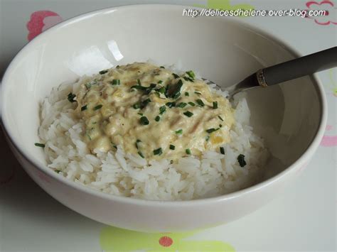 RIZ SAUCE CREMEUSE AU THON