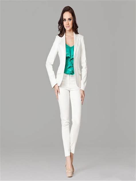 New White Professional Women Business Suits Autumn Winter Blazers 2