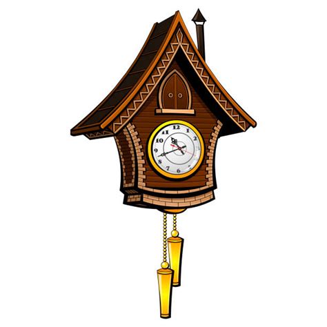 Royalty Free Cuckoo Bird Clock Clip Art Vector Images