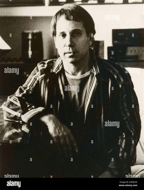 American Singer And Songwriter Paul Simon 1980s Stock Photo Alamy