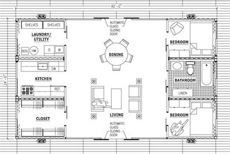 Shipping Container Cabin Floor Plans Modern Modular Home