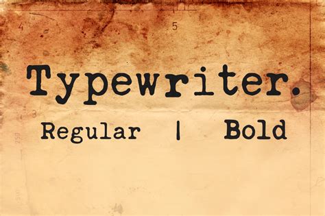 Typewriter Font Serif Fonts On Creative Market
