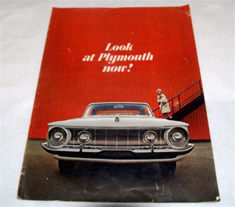Vintage Car Automobile Brochure Buyers Guide Catalog Plymouth 1962 Ebay