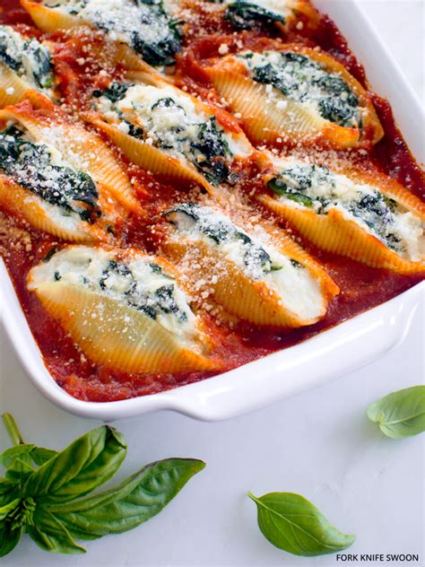 Reviewed by millions of home cooks. Stuffed Pasta Shells with Spinach and Ricotta