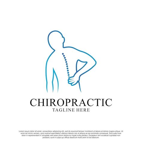 Premium Vector Spine Logo Design Medical Chiropractic Logo In White