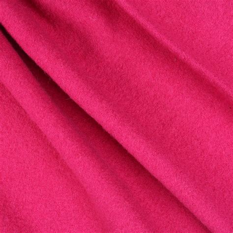 Boiled Wool Vibrant Pink Bloomsbury Square Dressmaking Fabric