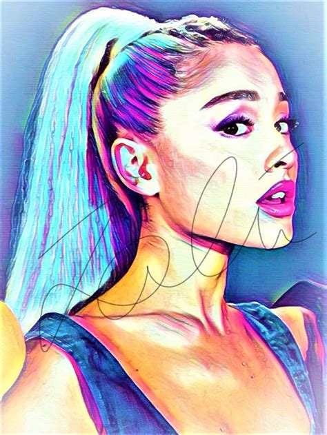 Ariana Grande Abstract Print Arianaabstract9 Abstract Drawings